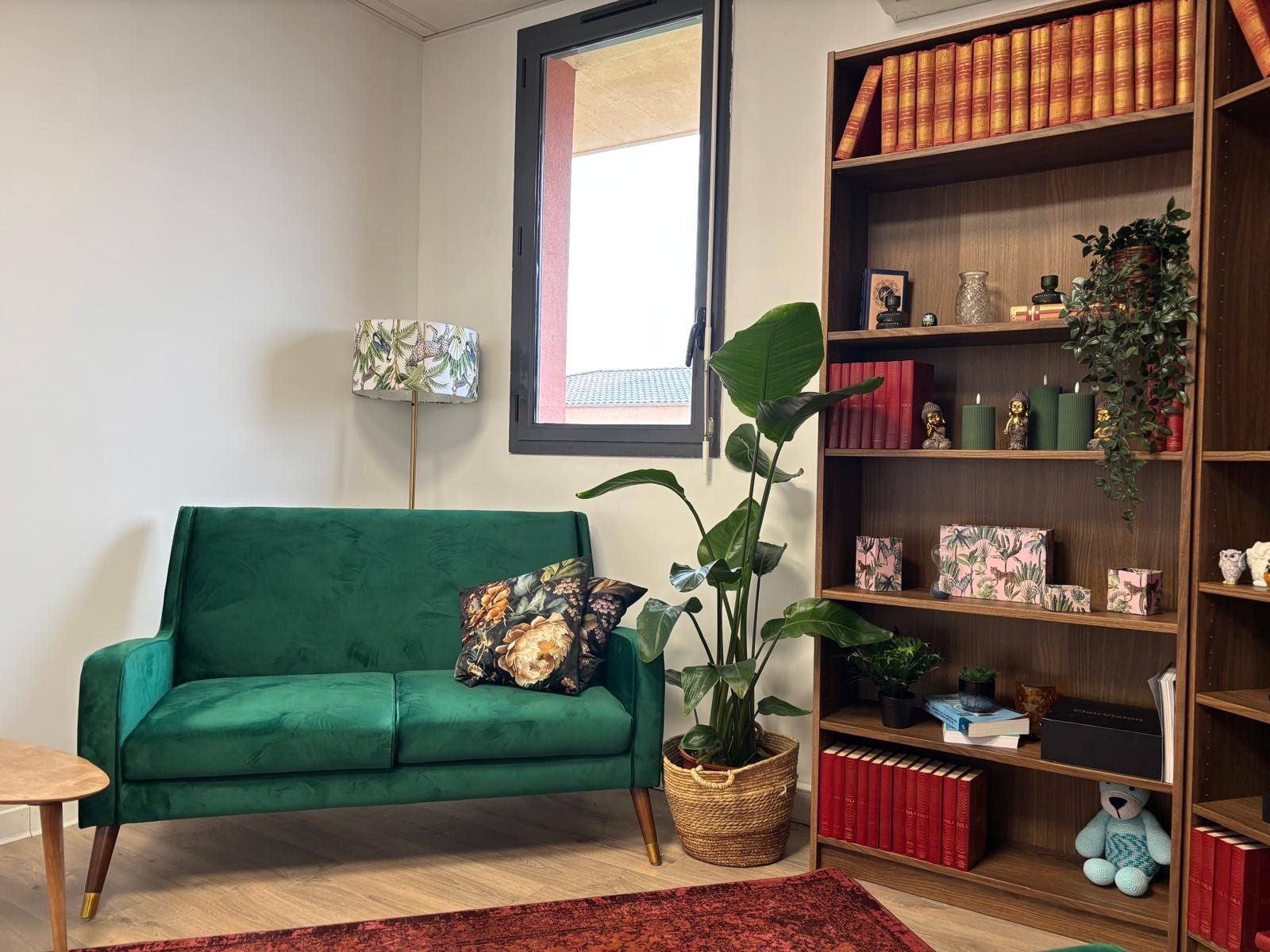 Espace thérapeutique ONAE Pertuis — canapé et plantes de l'Espace Lumen